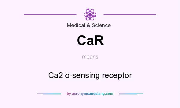 What does CaR mean? It stands for Ca2 o-sensing receptor