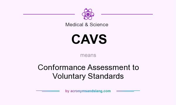 What does CAVS mean? It stands for Conformance Assessment to Voluntary Standards