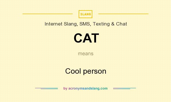 What does CAT mean? It stands for Cool person