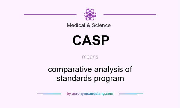What does CASP mean? It stands for comparative analysis of standards program