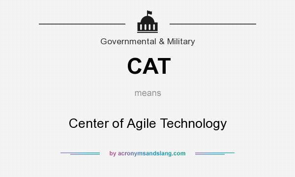 What does CAT mean? It stands for Center of Agile Technology