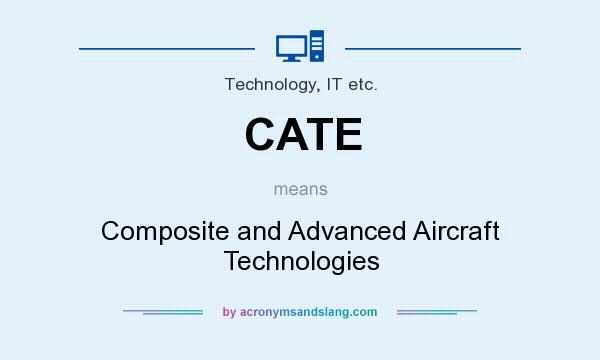 What does CATE mean? It stands for Composite and Advanced Aircraft Technologies