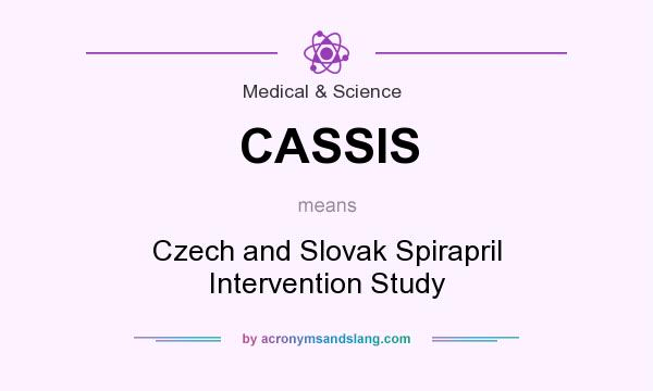 What does CASSIS mean? It stands for Czech and Slovak Spirapril Intervention Study