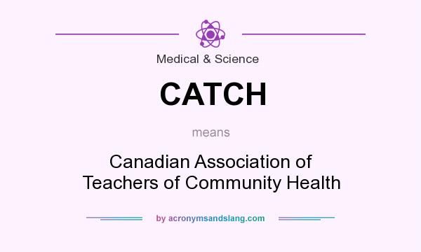 What does CATCH mean? It stands for Canadian Association of Teachers of Community Health