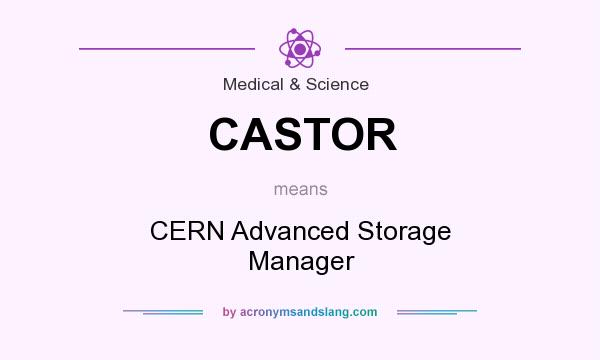 What does CASTOR mean? It stands for CERN Advanced Storage Manager