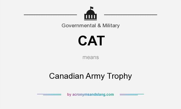 What does CAT mean? It stands for Canadian Army Trophy