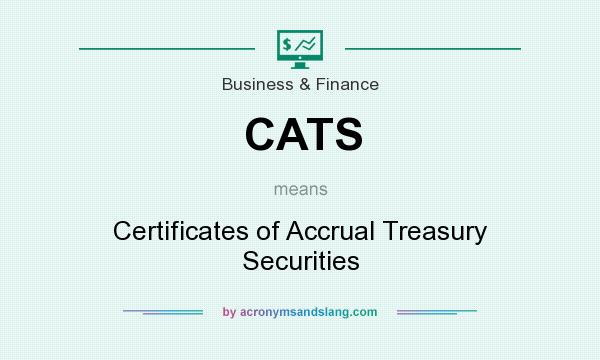 What does CATS mean? It stands for Certificates of Accrual Treasury Securities