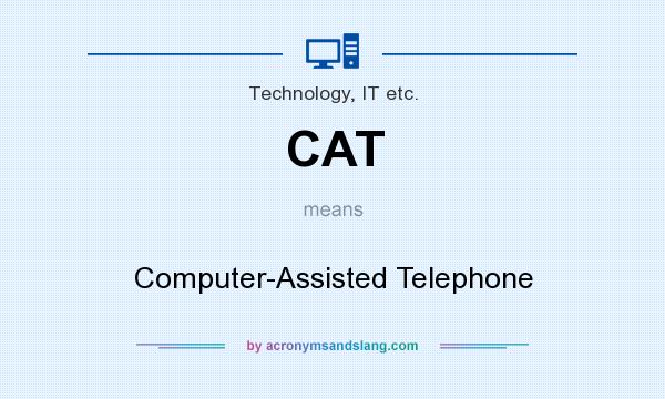 What does CAT mean? It stands for Computer-Assisted Telephone