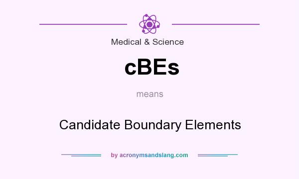 What does cBEs mean? It stands for Candidate Boundary Elements