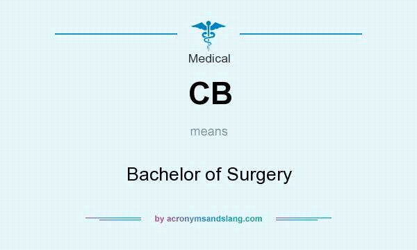 What does CB mean? It stands for Bachelor of Surgery