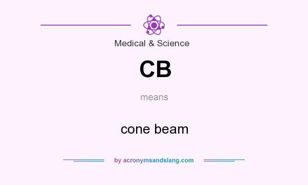 What does CB mean? It stands for cone beam