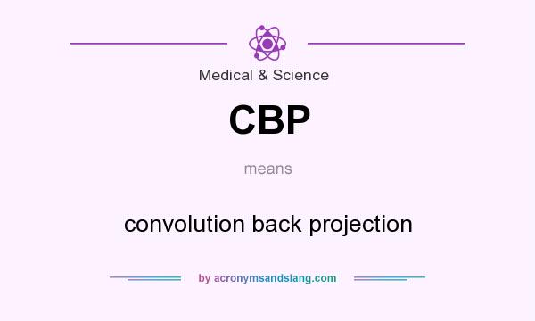 What does CBP mean? It stands for convolution back projection