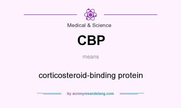 What does CBP mean? It stands for corticosteroid-binding protein