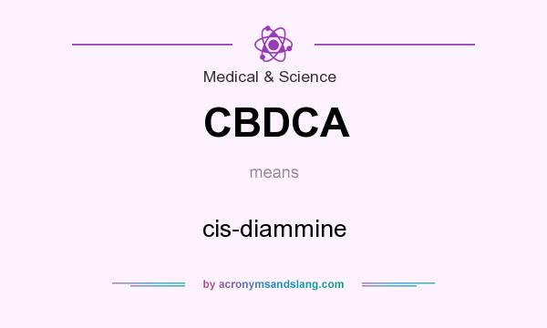 What does CBDCA mean? It stands for cis-diammine