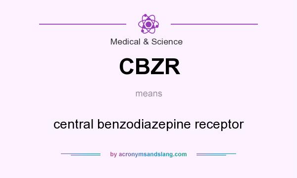 What does CBZR mean? It stands for central benzodiazepine receptor