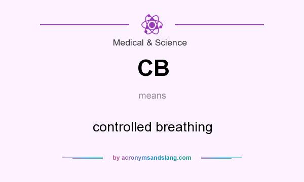 What does CB mean? It stands for controlled breathing