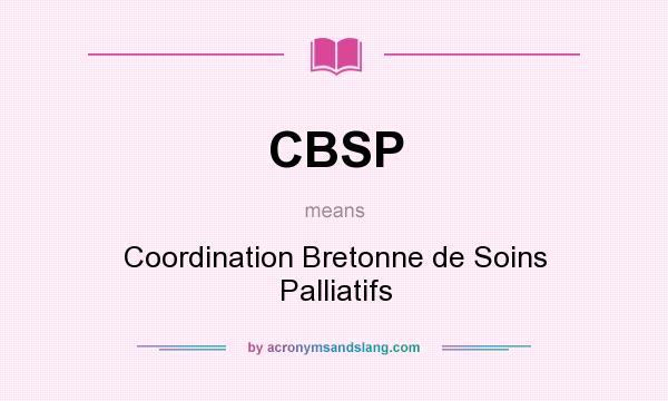 What does CBSP mean? It stands for Coordination Bretonne de Soins Palliatifs