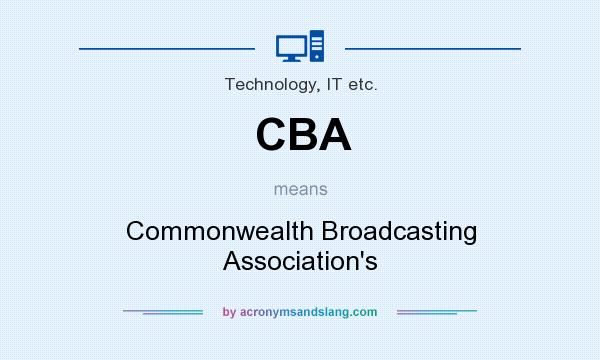What does CBA mean? It stands for Commonwealth Broadcasting Association`s
