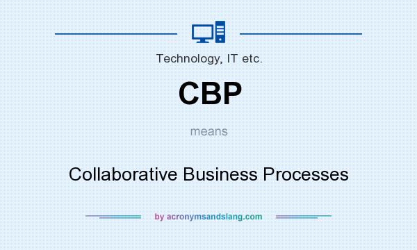 What does CBP mean? It stands for Collaborative Business Processes