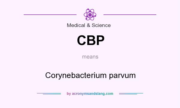 What does CBP mean? It stands for Corynebacterium parvum