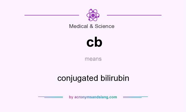 What does cb mean? It stands for conjugated bilirubin