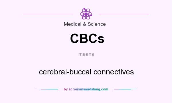 What does CBCs mean? It stands for cerebral-buccal connectives