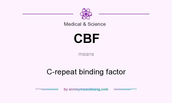What does CBF mean? It stands for C-repeat binding factor