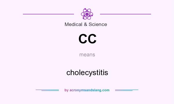 What does CC mean? It stands for cholecystitis