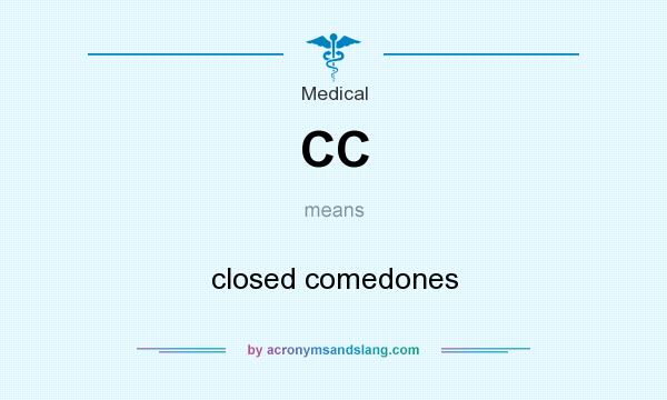What does CC mean? It stands for closed comedones