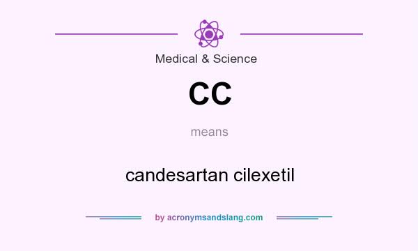 What does CC mean? It stands for candesartan cilexetil