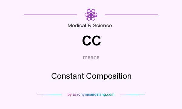 What does CC mean? It stands for Constant Composition