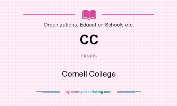 What does CC mean? It stands for Cornell College