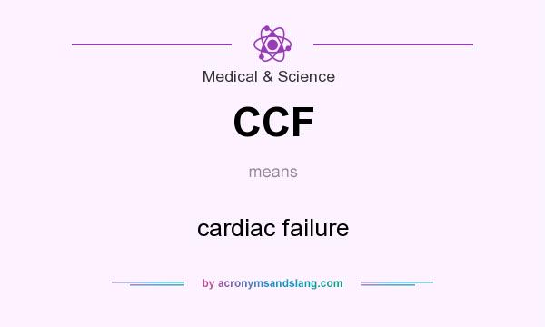 What does CCF mean? It stands for cardiac failure