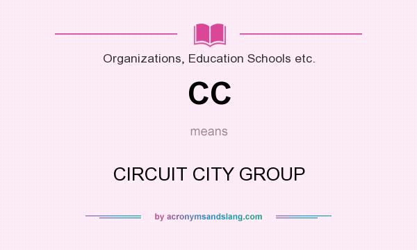 What does CC mean? It stands for CIRCUIT CITY GROUP