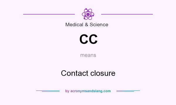 What does CC mean? It stands for Contact closure