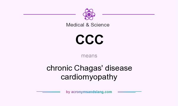 What does CCC mean? It stands for chronic Chagas` disease cardiomyopathy