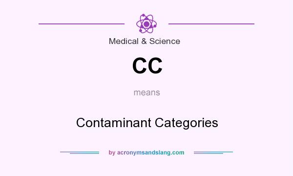 What does CC mean? It stands for Contaminant Categories