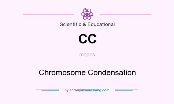 What does CC mean? It stands for Chromosome Condensation