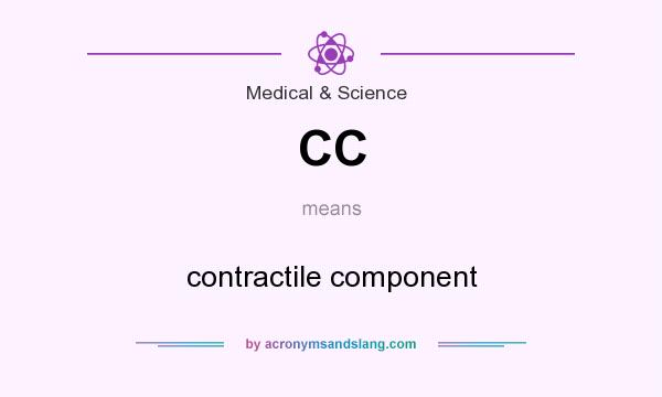 What does CC mean? It stands for contractile component