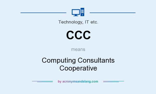 What does CCC mean? It stands for Computing Consultants Cooperative