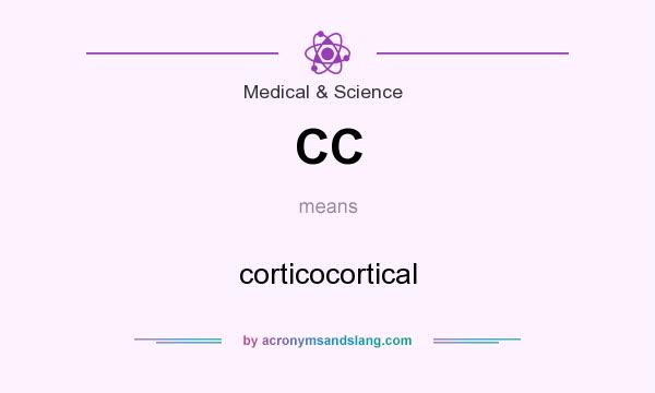 What does CC mean? It stands for corticocortical