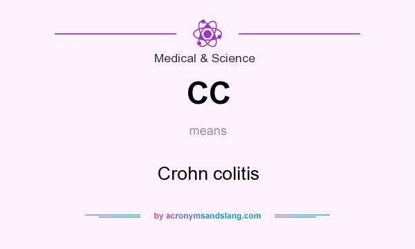 What does CC mean? It stands for Crohn colitis