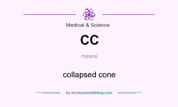 What does CC mean? It stands for collapsed cone