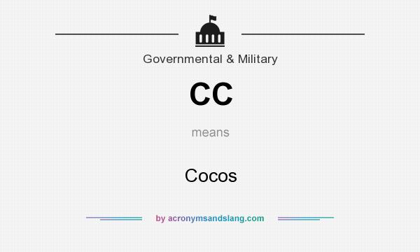 What does CC mean? It stands for Cocos