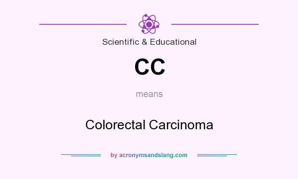 What does CC mean? It stands for Colorectal Carcinoma