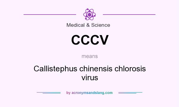What does CCCV mean? It stands for Callistephus chinensis chlorosis virus