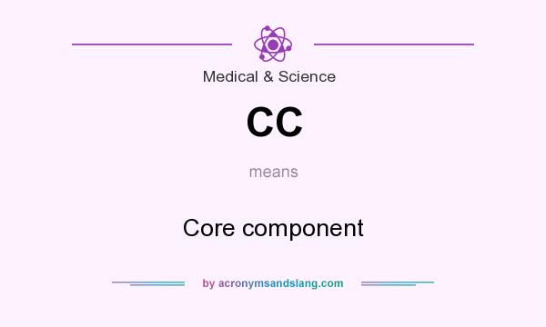 What does CC mean? It stands for Core component