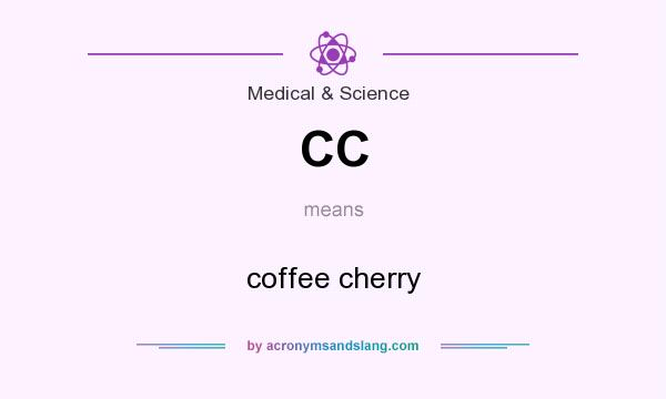 What does CC mean? It stands for coffee cherry