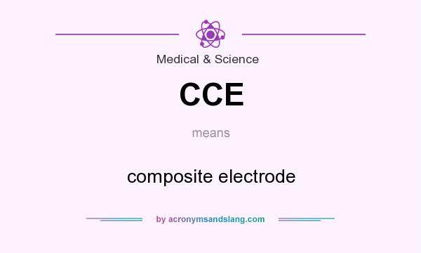 What does CCE mean? It stands for composite electrode