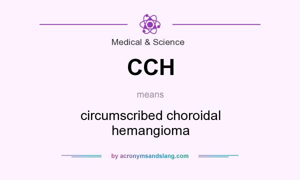 What does CCH mean? It stands for circumscribed choroidal hemangioma